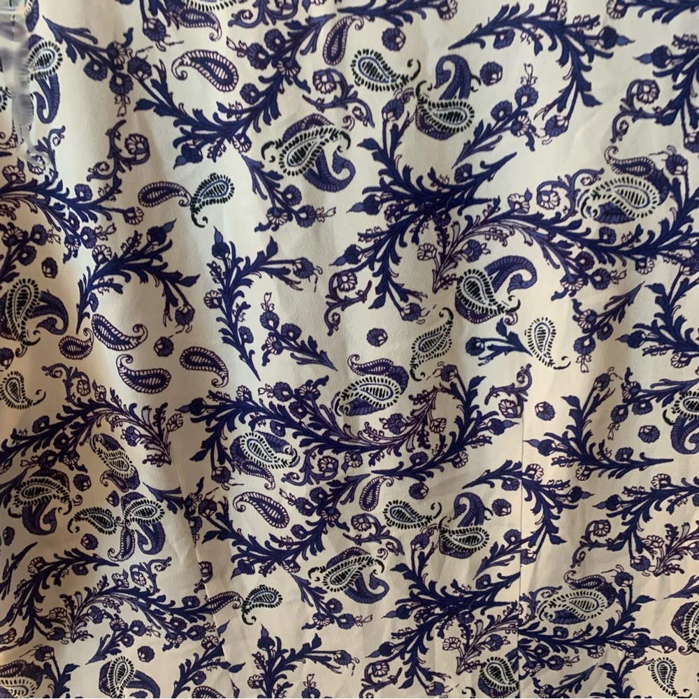 Maison Jules Paisley Asymmetric Hem Blouse - Picture 9 of 10